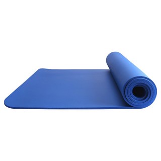 엘쏘 스트랩 포함 넓은 폭 논슬립 홈트 필라테스 운동 요가 매트, 블루, 1개