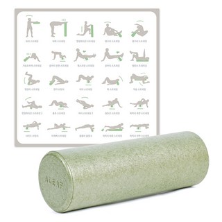 아리프 EPP 슬림 폼롤러, 올리브카키, 1개