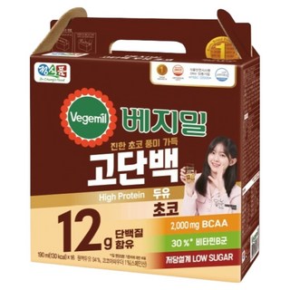 Vegemil 高蛋白豆漿 巧克力, 16個, 190ml