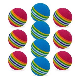 둥둥펫 반려동물 공놀이 핑퐁 레인보우 공 장난감, 랜덤발송, 10개