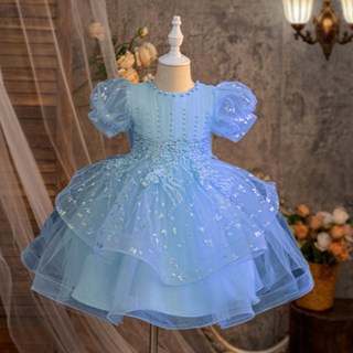 Bebemon Story 女童澎澎紗花朵洋裝