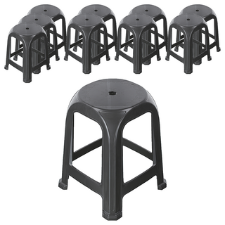 KEYWAY 聯府 雅客備用椅 RC627-1 380 x 380 x 473mm, 灰色, 10個