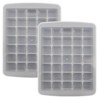 키친유 35구 뚜껑 아이스트레이, 그레이, 2개