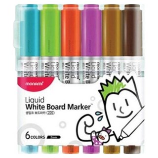 monAmi Raw Ink Board 220 B 簽字筆組, 6支, 混和顏色