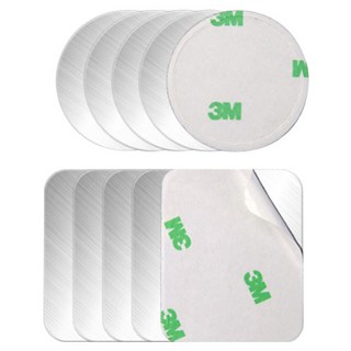 플라이토 차량용 핸드폰 자석 거치대 철판 원형 40mm x 5p + 사각 40 x 50 mm x 5p 세트, 1세트