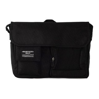 jeballot 都市郵差包，黑色，39 x 10 x 30cm，男女通用，多隔層設計