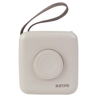 Kinyo 8in1小方糖大容量雙線行動充, KPB-2651MT, 奶茶色