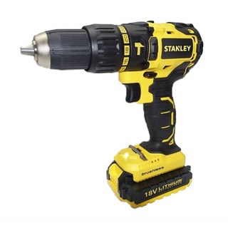 STANLEY TOOLS Max 鋰電無碳刷震動電鑽調扭起子機 20V SBH201D2K, 1個