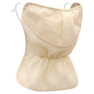 인콘트로 아사 자외선 차단 3단 스포츠 골프 마스크, 솔리드 아이보리, 1개