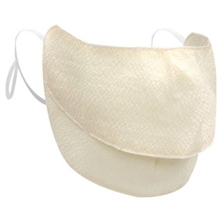 인콘트로 아사 자외선 차단 2단 스포츠 골프 마스크, 솔리드 아이보리, 1개