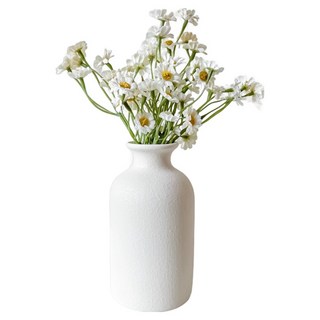 FLORAL M 仿真花 法式小野菊花禮, 1個, 白色