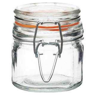 KitchenCraft 扣式密封玻璃罐 120ml -密封保鮮、廚房收納好幫手, 1個