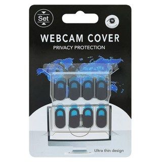 어무드 카메라 개인 정보 보호 커버 웹캠 커버 스티커 8p, 블랙