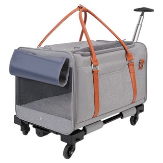毛皇上 寵物外出拉車, 灰色, 1組