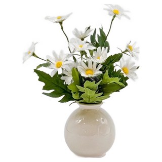 FLORAL M 迷你法式小野菊仿真花禮, 1組, 白色