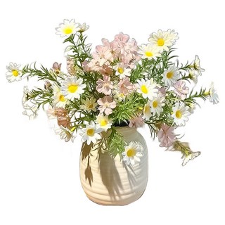 FLORAL M 輕法奶油風洋甘菊仿真花禮, 1組, 粉色