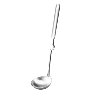 JAR 嚴選 餐趣鍋邊可掛式304不鏽鋼湯杓, 1支, 銀色