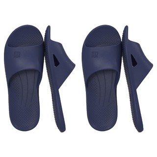 寢室安居 EVA防滑靜音拖鞋 42~43 2雙 藏青色 室內居家