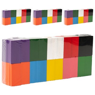 minhwashop 原木骨牌10種 x 10p套組 UDOWD0070, 4套, 混合顏色