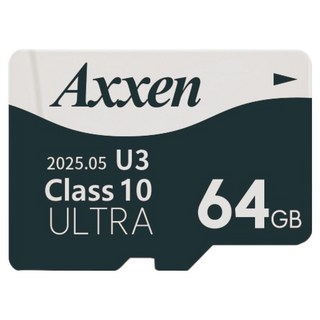 액센 초고속 U3 ULTRA 홈캠 블랙박스 메모리 카드 Micro SD카드 MSD52, 64GB, 1개