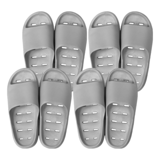 寢室安居 EVA厚底排水拖鞋, 灰色, 4雙