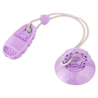 퍼피드림 강아지 플루어 부착형 터그놀이 10021, 퍼플, 1개