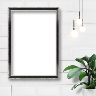 照片室內裝飾海報相框畫框, 1個, 纖薄仿古黑