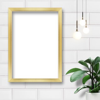 照片 室內裝潢 海報 相框 畫框, 1個, 細邊 金色