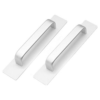 Minune免打孔前固定陽台把手, 銀, 2個