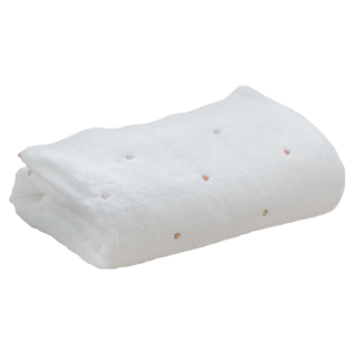 MYUMYU 沐慕家居 100%純棉親膚浴巾 140 x 70cm 彩色愛心 柔軟吸水, 1條