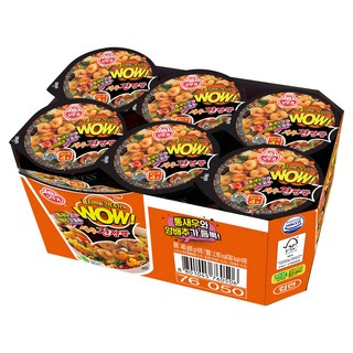 OTOKI 不倒翁 Wow蝦仁海鮮炒碼杯麵 80g, 6入