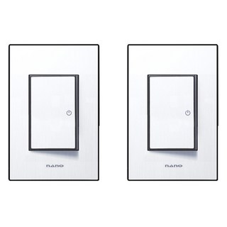 nano 電氣 Art2 SIMPLE 1開3路開關 室內裝潢壓克力配線裝置 黑色, 2個