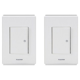 nano 電氣 Art2 SIMPLE 1開3路開關 室內裝潢壓克力配線裝置 白色, 2個
