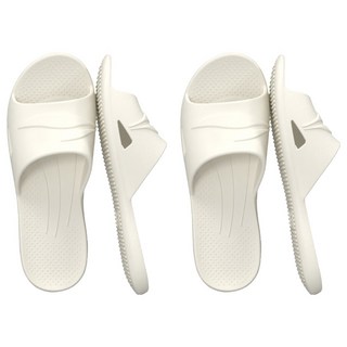 寢室安居 35~36 白色 室內防滑靜音浴室拖鞋, 2雙