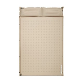 Naturehike 挪客 D系列帶枕雙人自動充氣墊, 卡其色