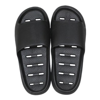 半島良品 EVA厚底排水拖鞋, 黑色, 1雙