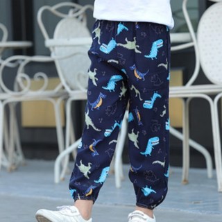 woojooi 兒童恐龍魚涼感束口褲