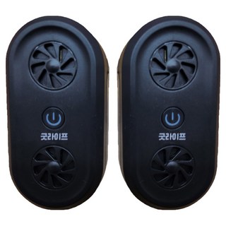 굿라이프 초음파 쥐 벌레 해충 모기 퇴치기 블랙 2p, COMBAT II