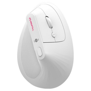 맥스틸 무소음 무선 버티컬 마우스, 화이트, GM-BVE1000M