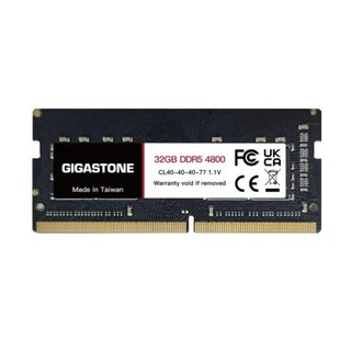 GIGASTONE 立達 DDR5 SODIMM 4800MHz 筆記型記憶體 32GB, RMGI-381515, 1個