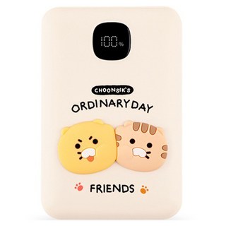 카카오프렌즈 CS 고속충전 보조배터리 10000mAh, 2 아이보리, PBP-30