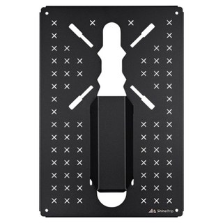 ShineTrip 山趣 IGT單元板 星空 蜘蛛爐板, 黑色, 1個