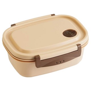 Skater 頂級輕盈便攜防漏多功能微波耐熱便當盒 日本製 550ml, 米色, 1個