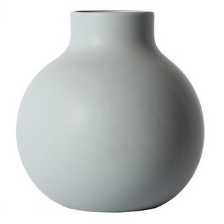 莫蘭迪啞光/大肚款 陶瓷花瓶, 藍紫色