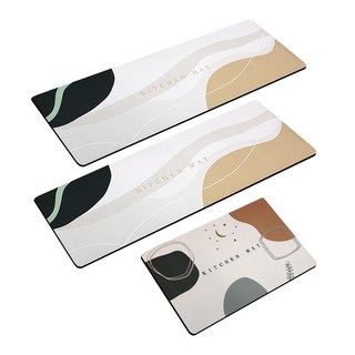 寢室安居 買2送1軟式珪藻土廚房地墊3件組, 莊園秘境, 1組