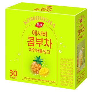 DONGSUH 東西食品 蘋果醋康普茶 鳳梨芒果, 30入, 5g, 1個
