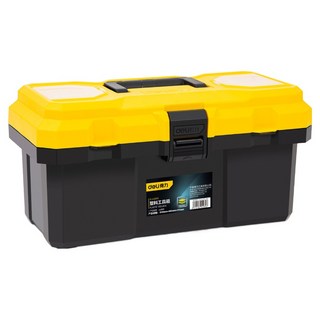 deLi 得力 工具箱 上蓋黃工具箱 15吋 DL432615, 1個