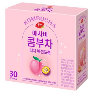 동서 애사비 콤부차 피치 패션프룻, 5g, 30개입, 1개