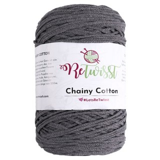 Retwist Chainy Cotton 編織線 250g, 06 深灰色, 1個