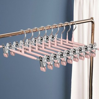 升級不鏽鋼無痕防滑褲架 杏色 堅固耐用, 1組